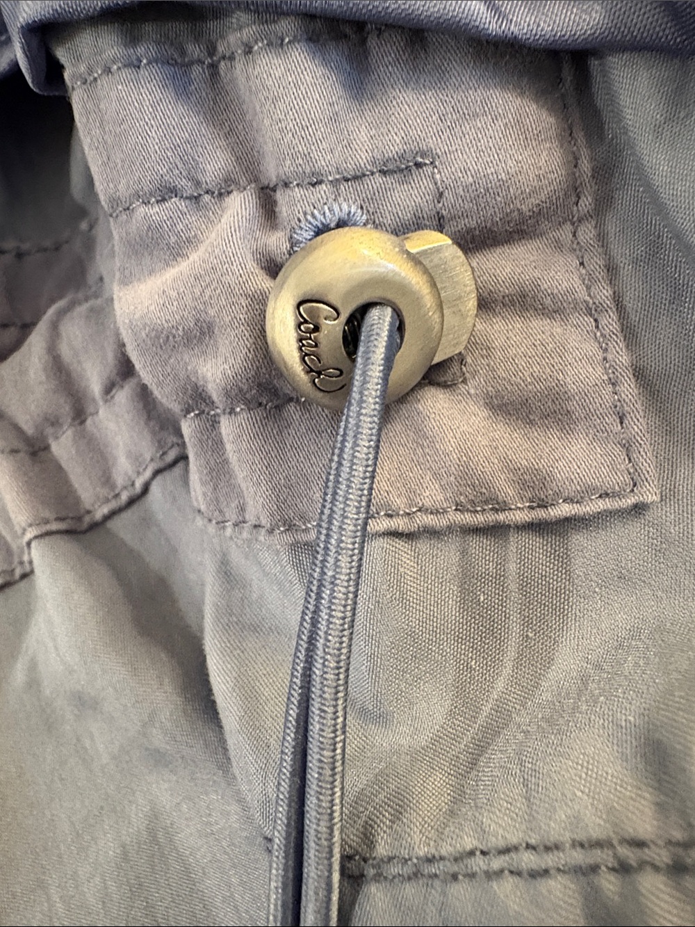 [Coach] Hooded Lightweight Gray Utility Anorak Parka Jacket Coat Women’s S - Picture 11 of 16